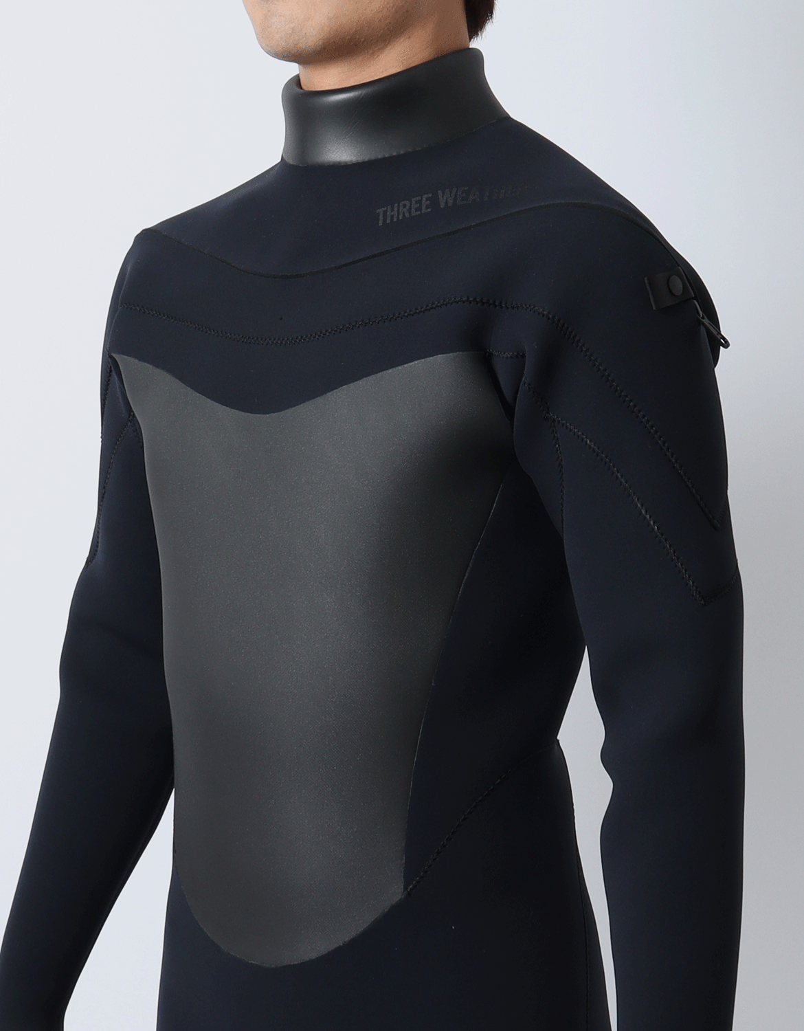 ロングチェストジップ プレミアム セミドライスーツSDRY 5X3mm | THREE
